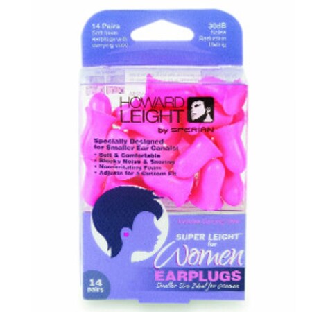 Howard Leight Women Pre-Shaped Foam Ear Plugs 14 Pr R-01757